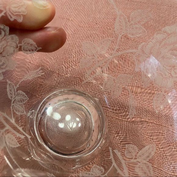 Heisey Glass, Heisey Rose Etch Footed Mayonnaise Bowl - Picture 7 of 9